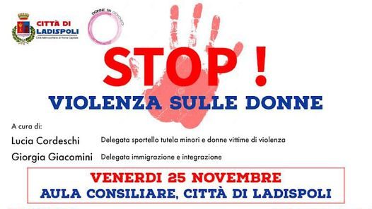 locandina contro violenza donne