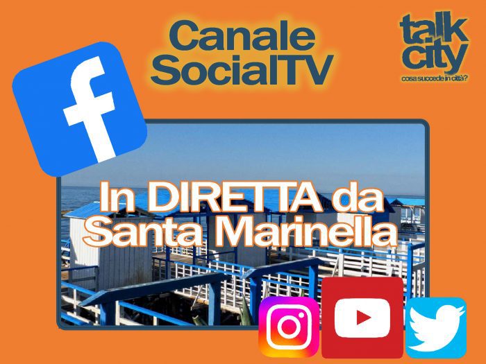 talkcity canale social tv santa marinella facebook instagram youtube twitter