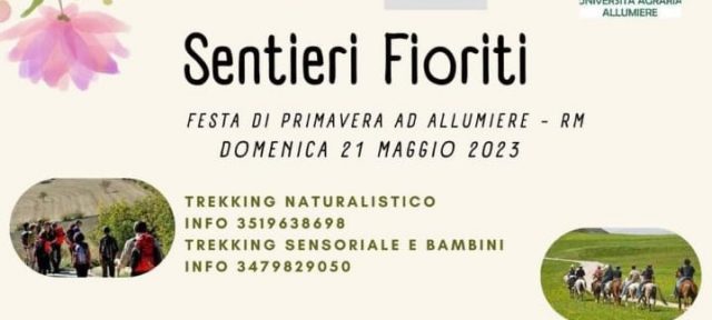 Sentieri Fioriti, la festa primaverile di Allumiere a maggio con tantissime attività