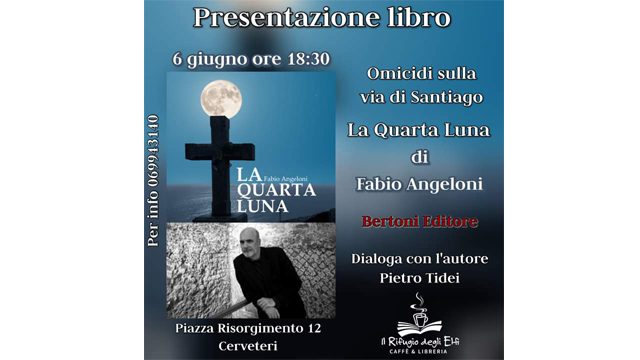 Oggi 6 giugno alle ore 18:30 il Caffè e Libreria "Il Rifugio degli Elfi" ospiterà la presentazione del libro di Fabio Angeloni, Bertoni Editore. Dialogherà con l'autore Pietro Tidei.