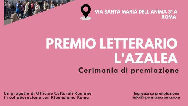 Premio Letterario L'Azalea: scopo dell'iniziativa è incentivare la diffusione dell'arte letteraria e di sensibilizzare i cittadini sul tema delle malattie rare