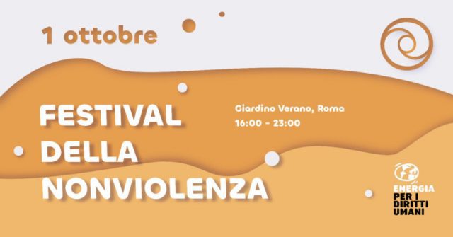 A ridosso della Giornata Internazionale della Nonviolenza, 1 ottobre 2023 ore 16:00 - 23:00, Giardino Verano (Roma) 