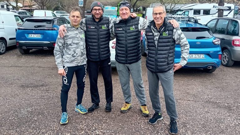 Mtbsan-10012024-Calo-Mastropietro-Bagnoli-e-Albanese-prima-della-gara-a-Roma