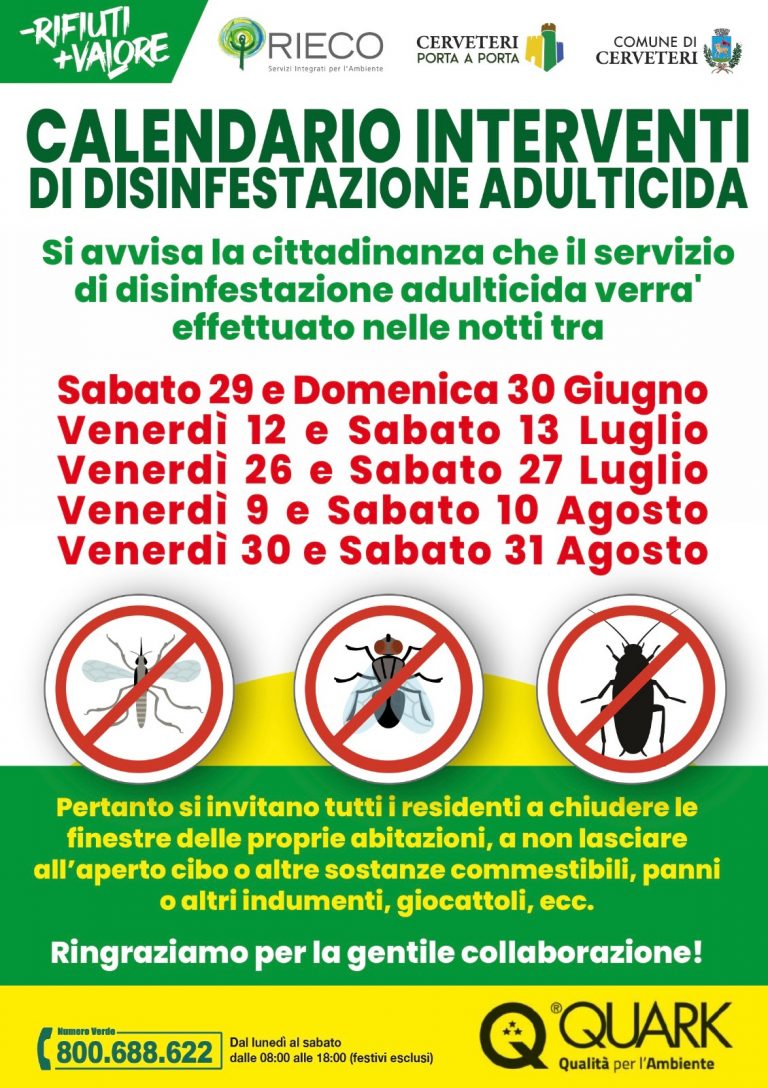 disinfestazione zanzare terzo intervento