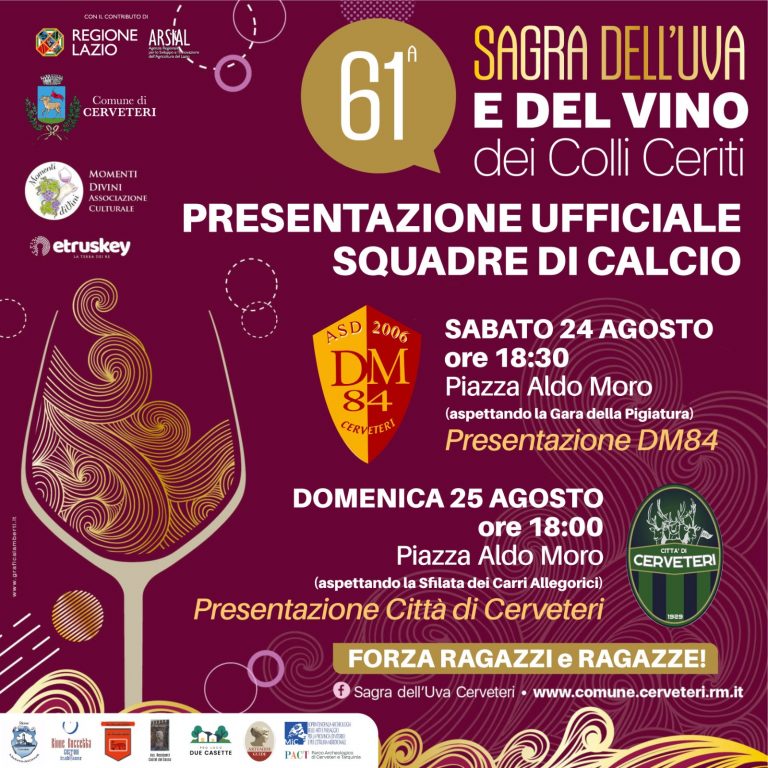 dm84 e città di cerveteri sagra dell'uva
