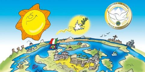 Locandina Staffetta Lions per la pace
