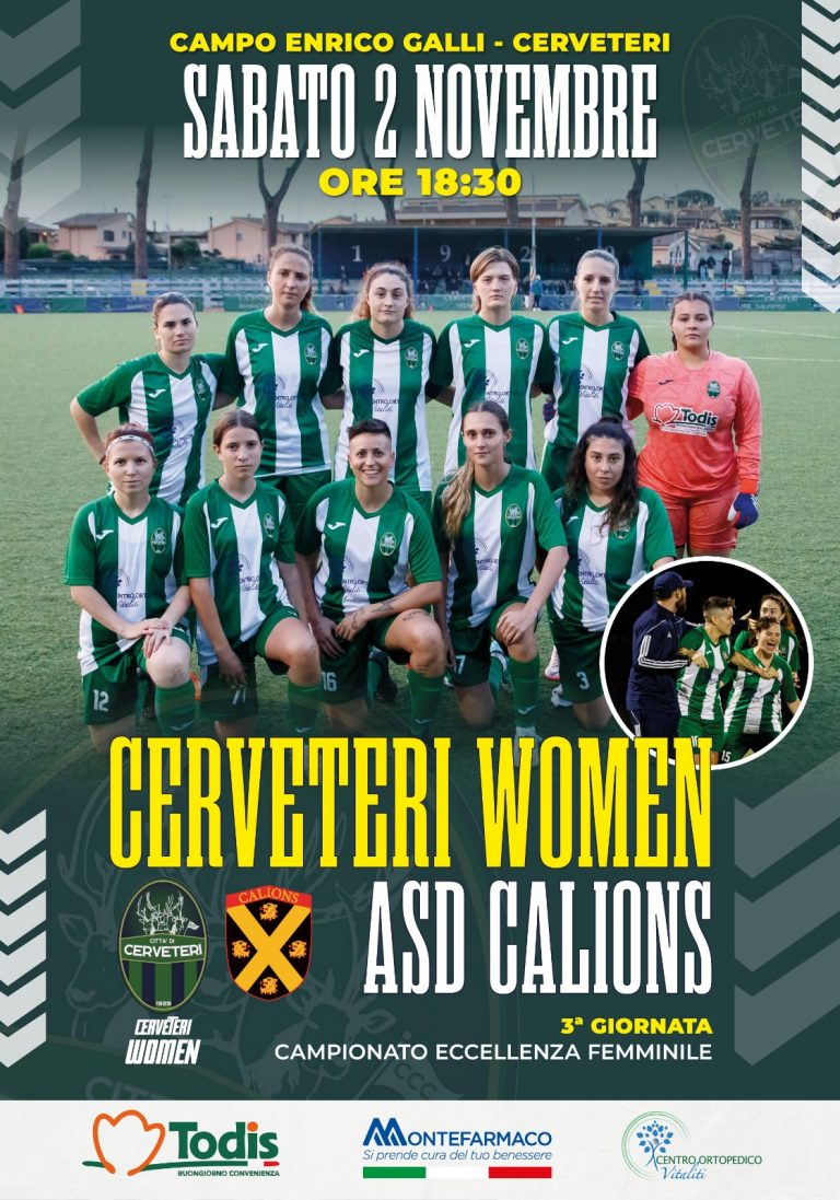 Manifesto Cerveteri Women vs Calions