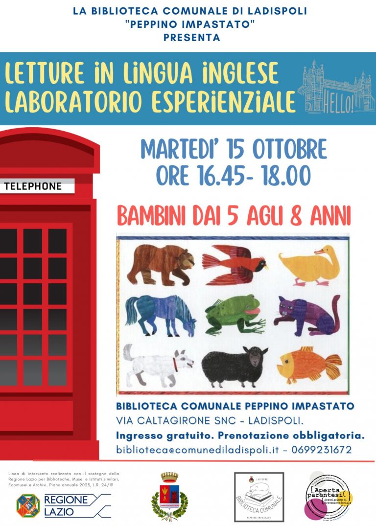 lingua inglese 15 ottobre