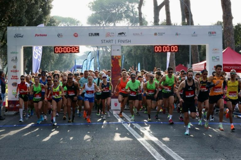 la partenza della rome 15 k