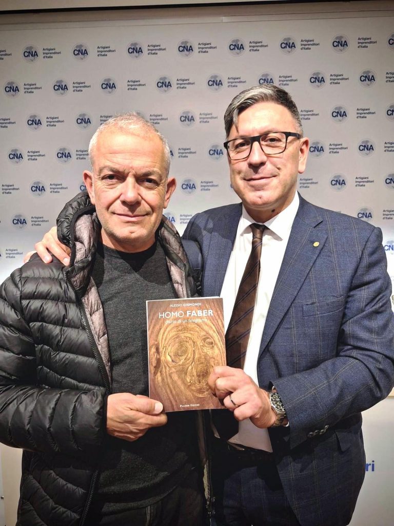 Alessio Gismondi con il presidente nazionale Cna Dario Costantini