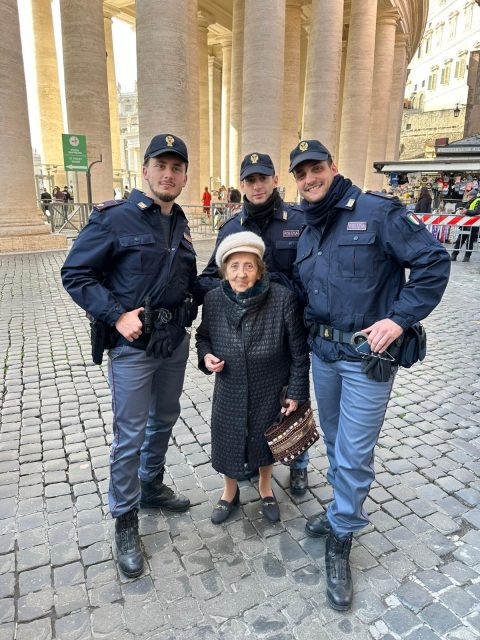 Roma.  Nonnina “rapita” dal Cupolone.