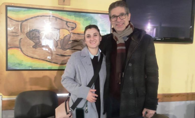 Chiara Scipioni, presidente della Cna di Tarquinia, e Luca Bondi, presidente di Semi di Pace
