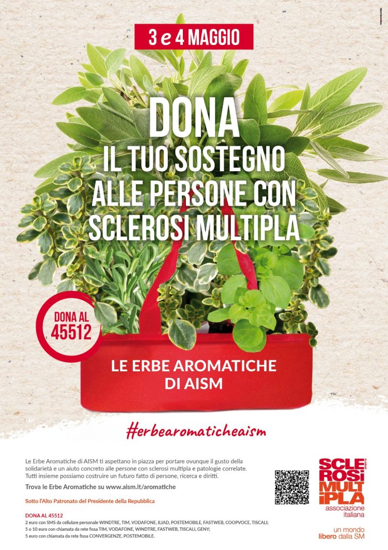 Locandina Erbe Aromatiche di Aism Cerveteri