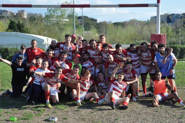 Rugby Civitavecchia al termine della partita con il Primavera