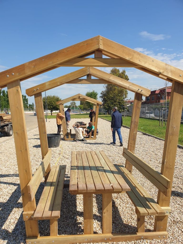 gazebo parco foti fiumicino