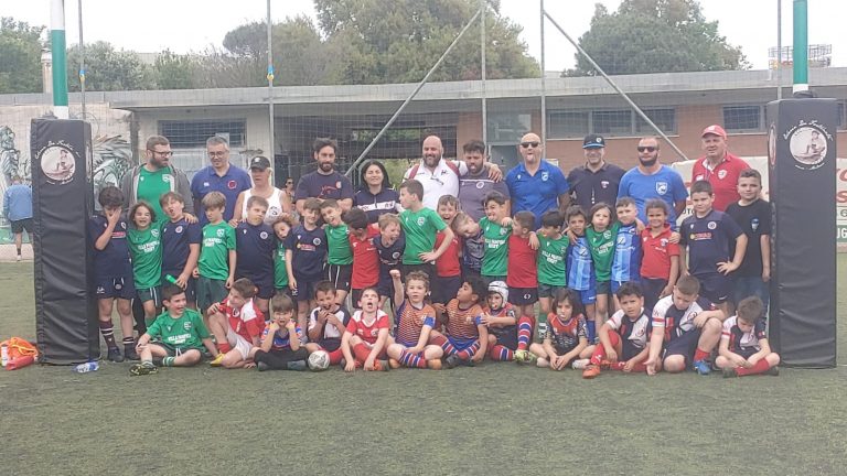 Rugby Civitavecchia alla festa del rugby