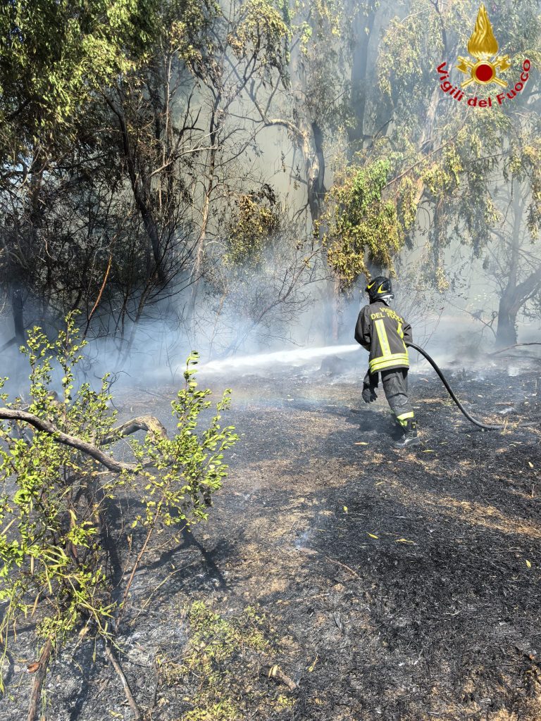 incendio civitavecchia