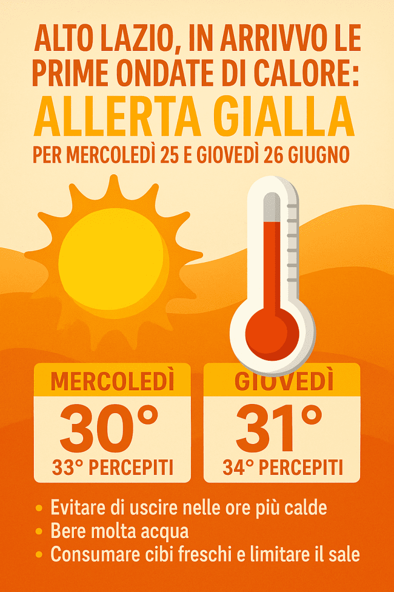 allerta meteo caldo