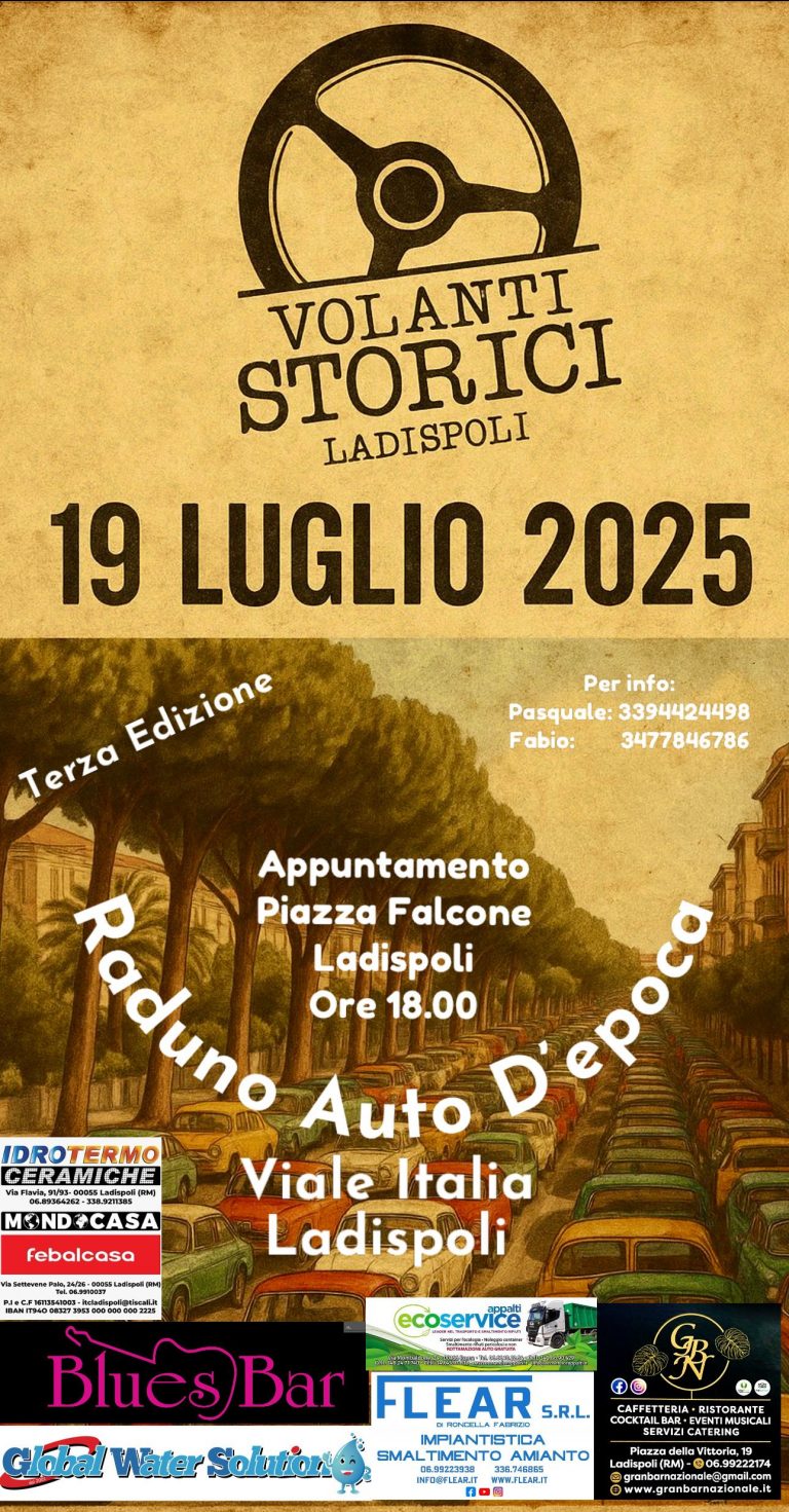 locandina raduno auto epoca