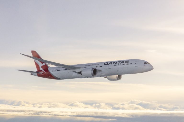 Qantas aircraft FCO 3