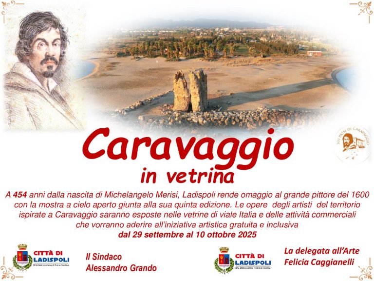 locandina Caravaggio in vetrina 2025