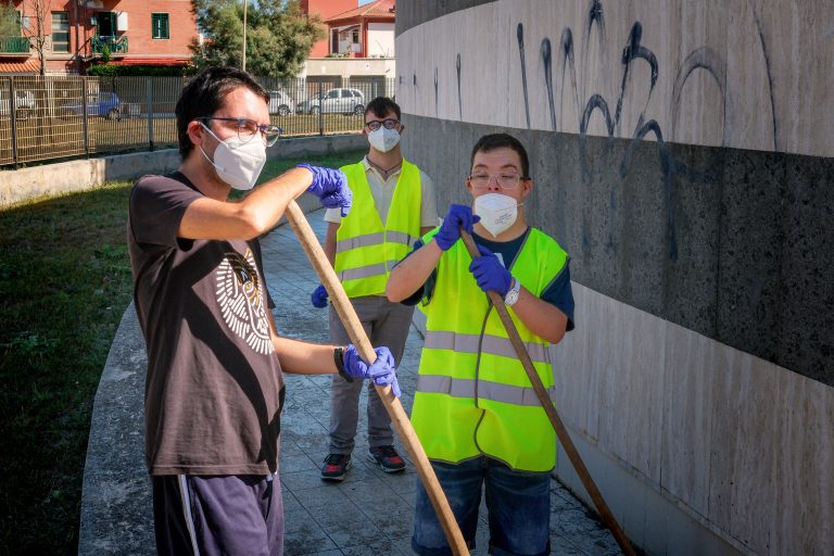 ragazzi centro diurno Fond. Roma Litorale