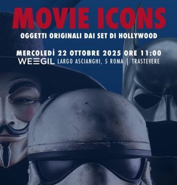 Regione Lazio. Hollywood sbarca a Roma con “Movie Icons”