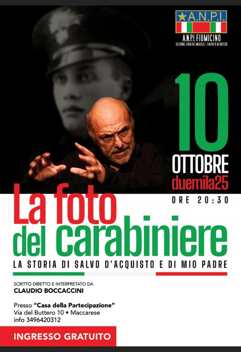 locandina foto del carabiniere