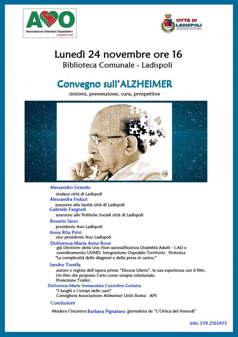 Avo Ladispoli 2025 Convegno Alzheimer Locandina 001