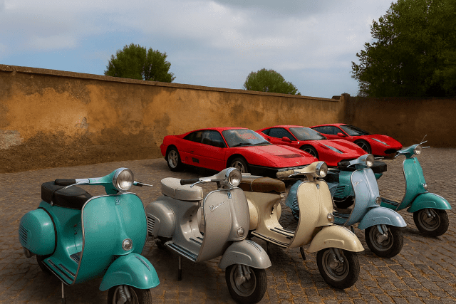 vespa e ferrari