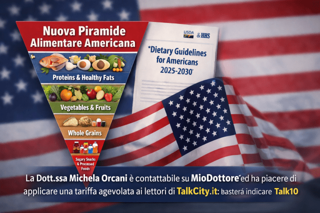 Nuova piramide alimentare americana e linee guida