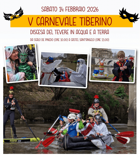 tevere in acqua e a terra