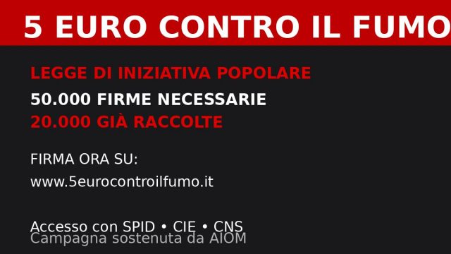 5 euro contro il fumo