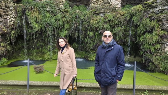 Ivana Pagliara e Attilio Lupidi a Villa Lante