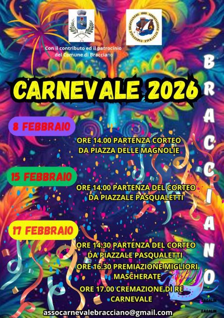 carnevale bracciano 2026