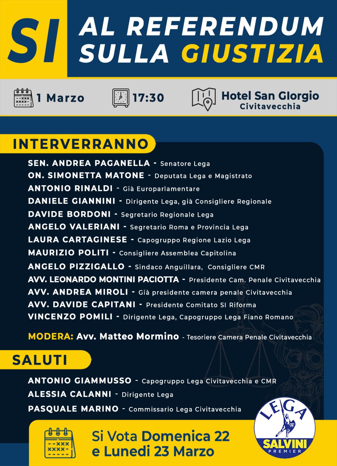 locandina lega cv referendum SI