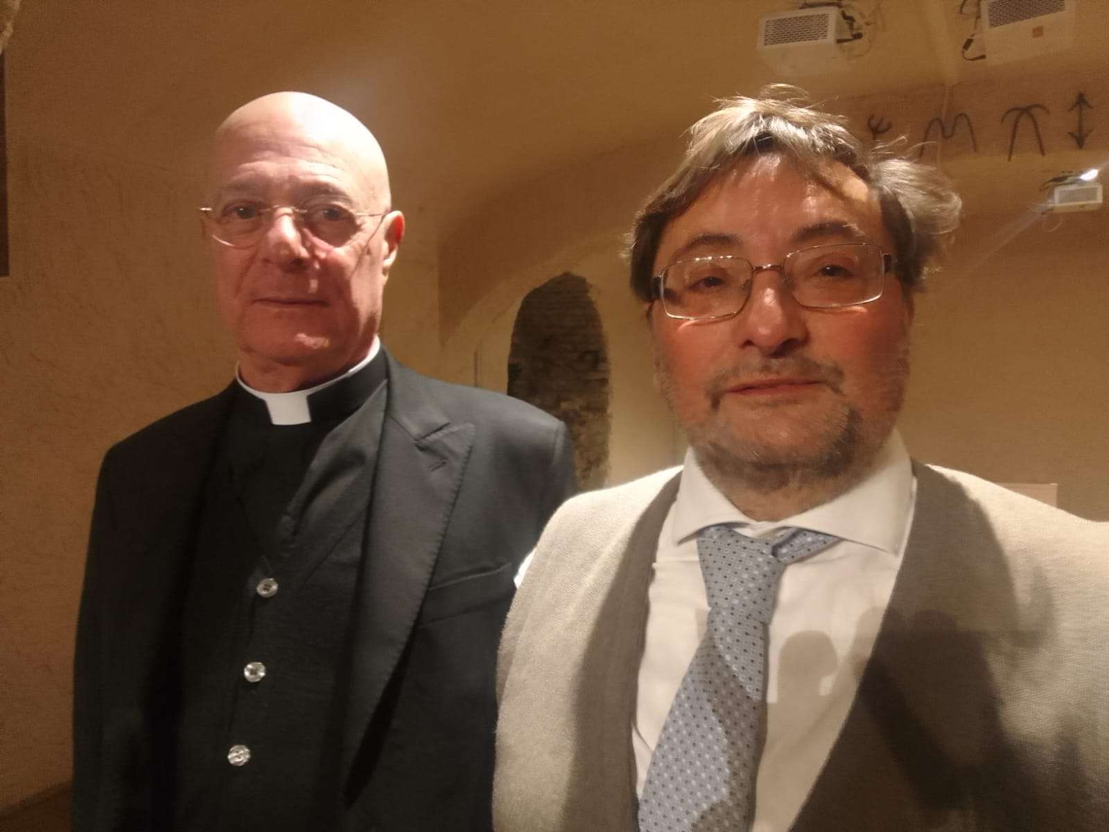 Don Walter Trovato e Francesco Frigione