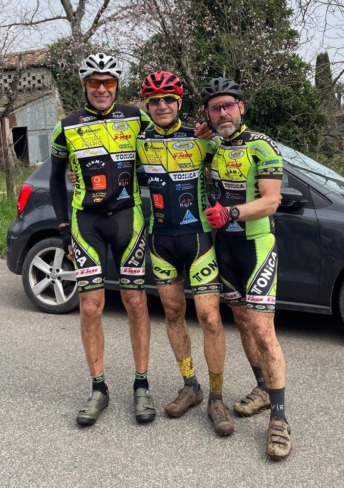 Mtbsan 04032026 Albanese, Calò e Forti dopo la gara a Supino