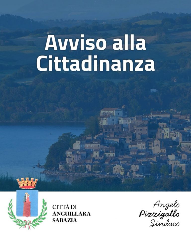 comunicato sindaco anguillara
