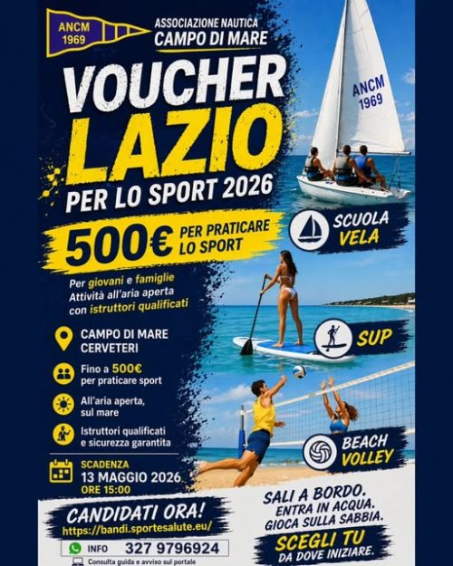 Locandina Voucher per lo Sport 2026