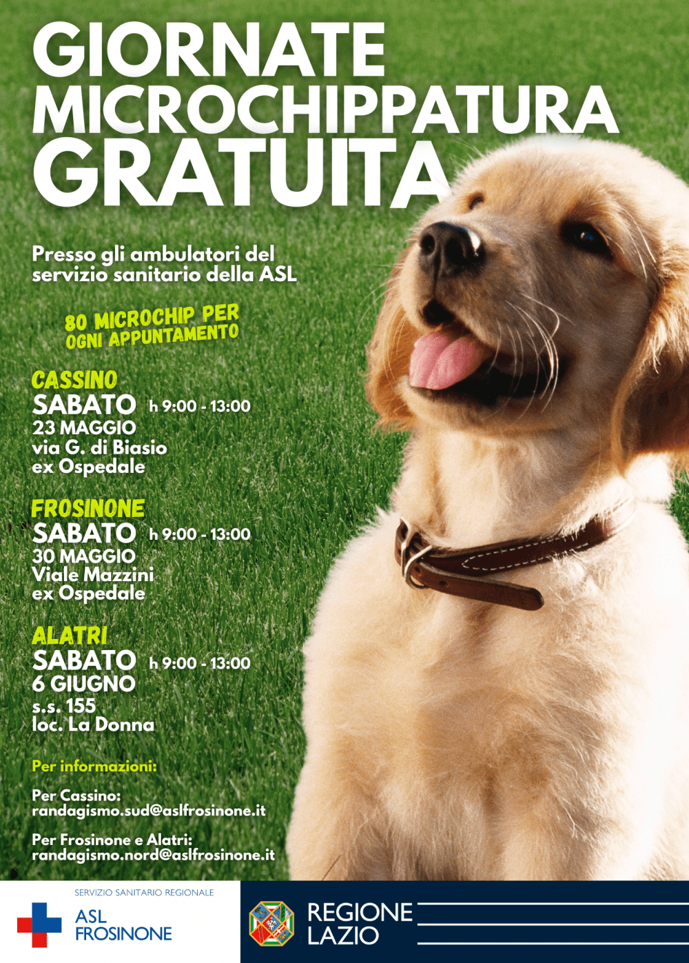 Locandina giornate microchip