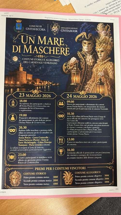Un mare di maschere - locandina