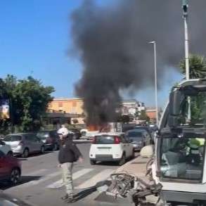 incendio fiumicino