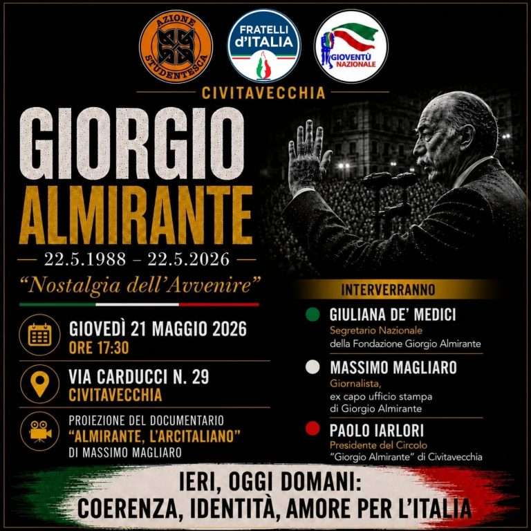 locandina Giorgio almirante