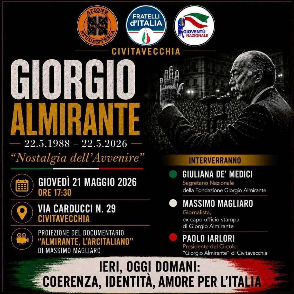 locandina Giorgio almirante
