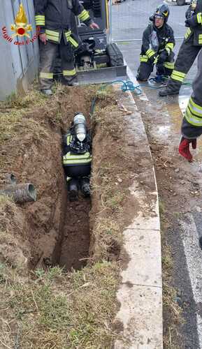 vvf bracciano fuga gas roma
