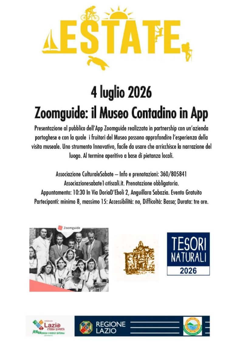 Anguillara Sabazia. Museo Contadino, arriva l’App in 9 lingue