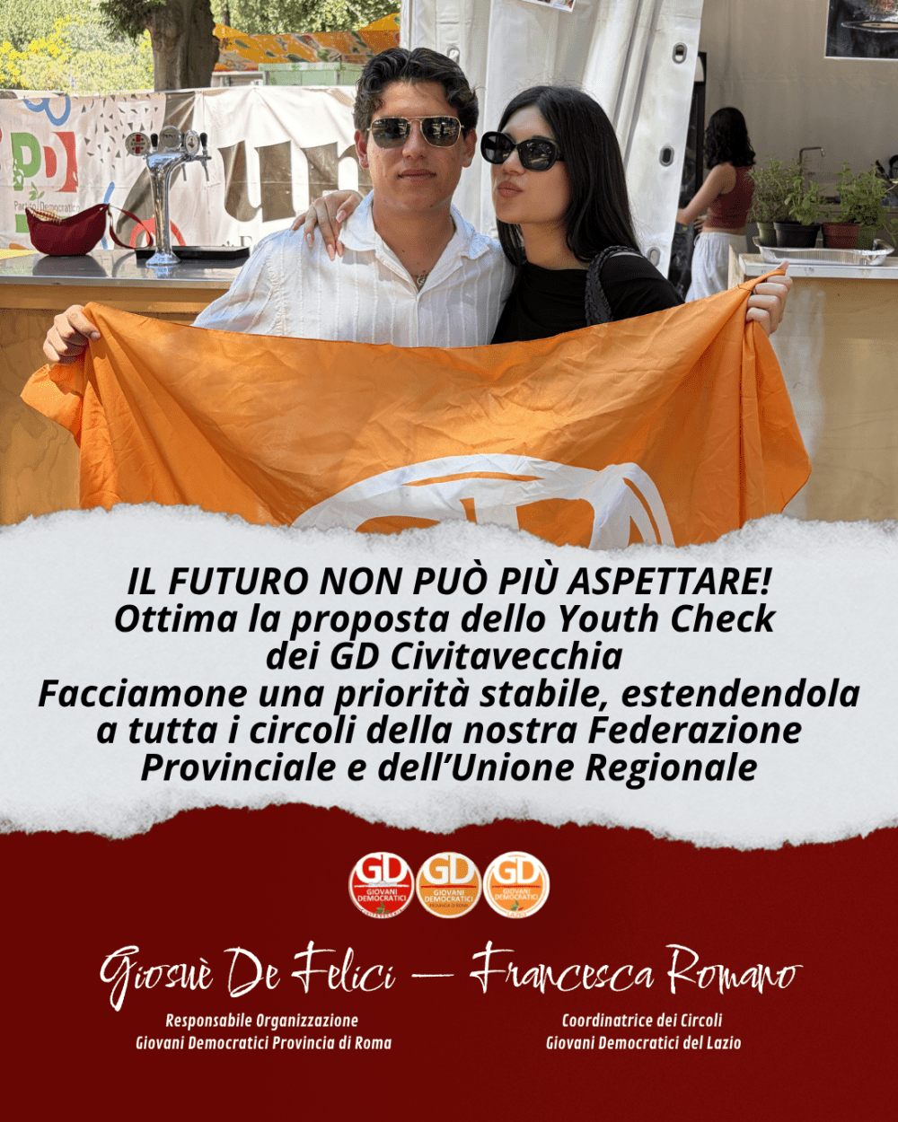 I Giovani Democratici: "Investiamo sulle nuove generazioni con la Valutazione di Impatto"