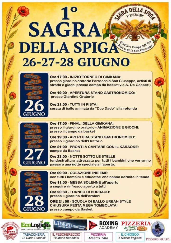 locandina sagra della spina