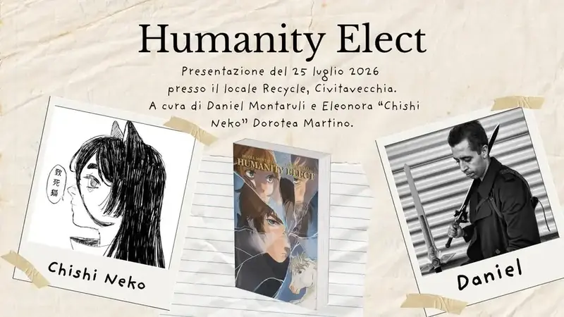 Generation Civitavecchia punta sui giovani talenti: arriva la presentazione del romanzo "Humanity Elect"